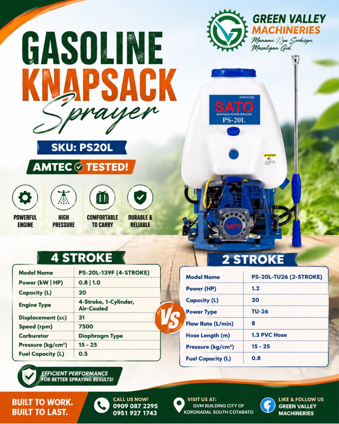 Gasoline Knapsack Sprayer