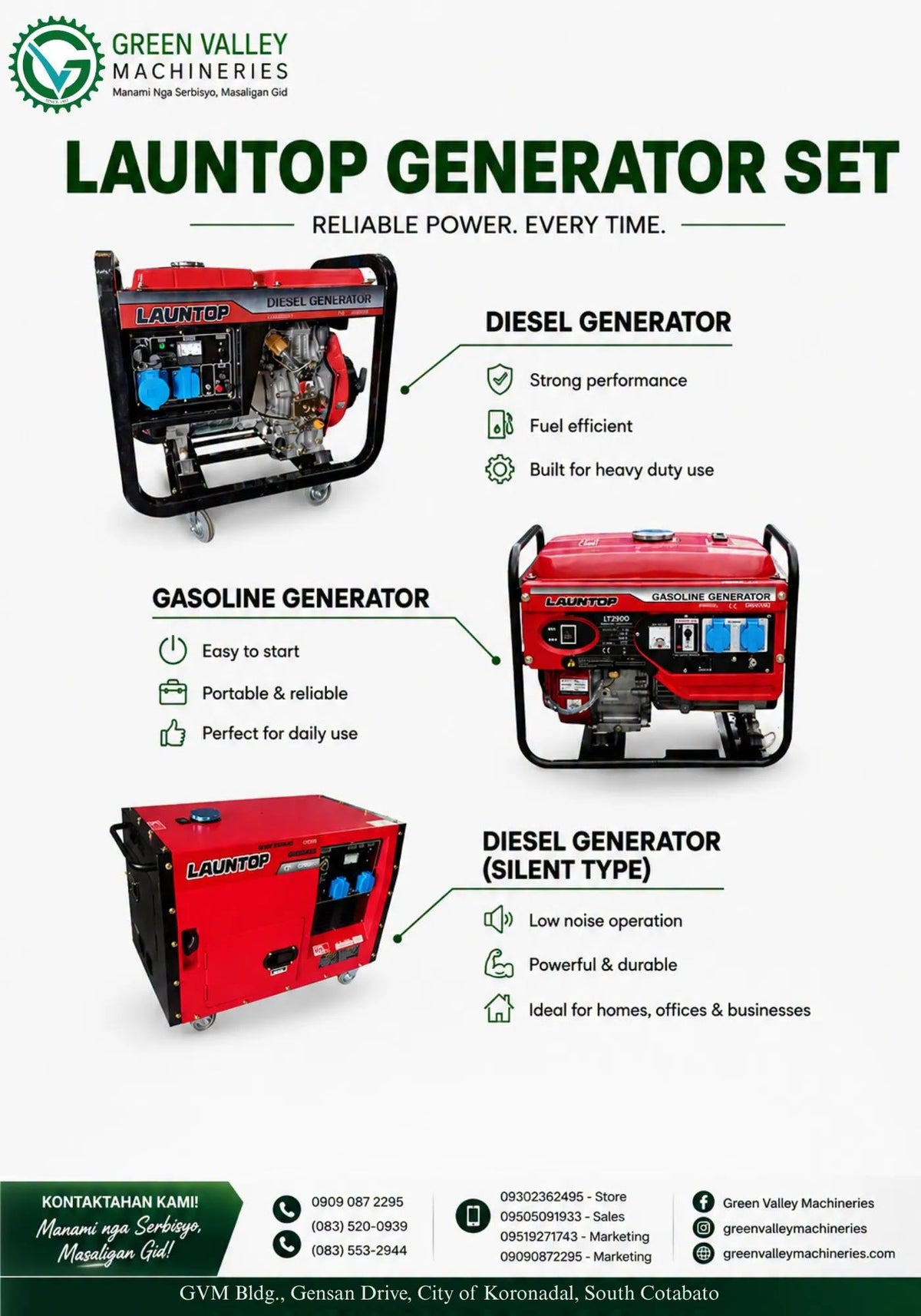 LAUNTOP Generator Set