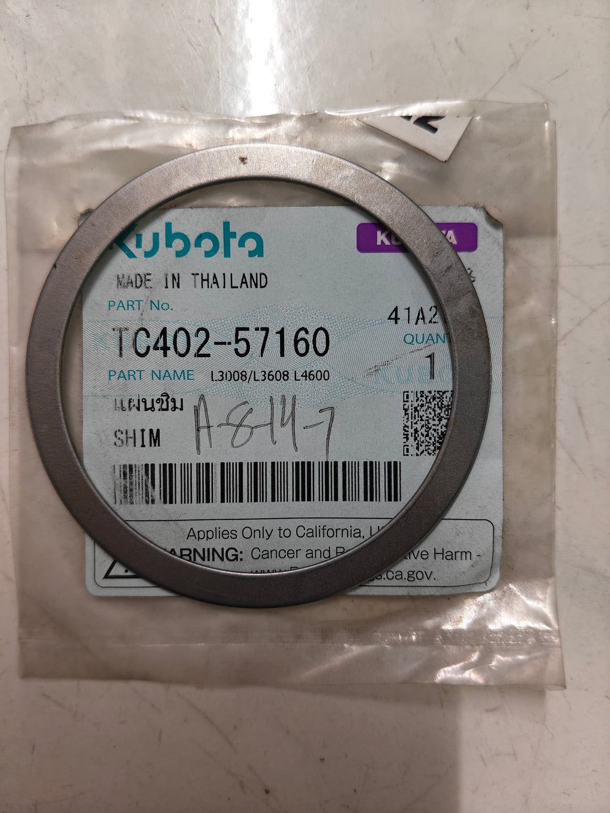 TC402-57160 SHIM (L-3608)