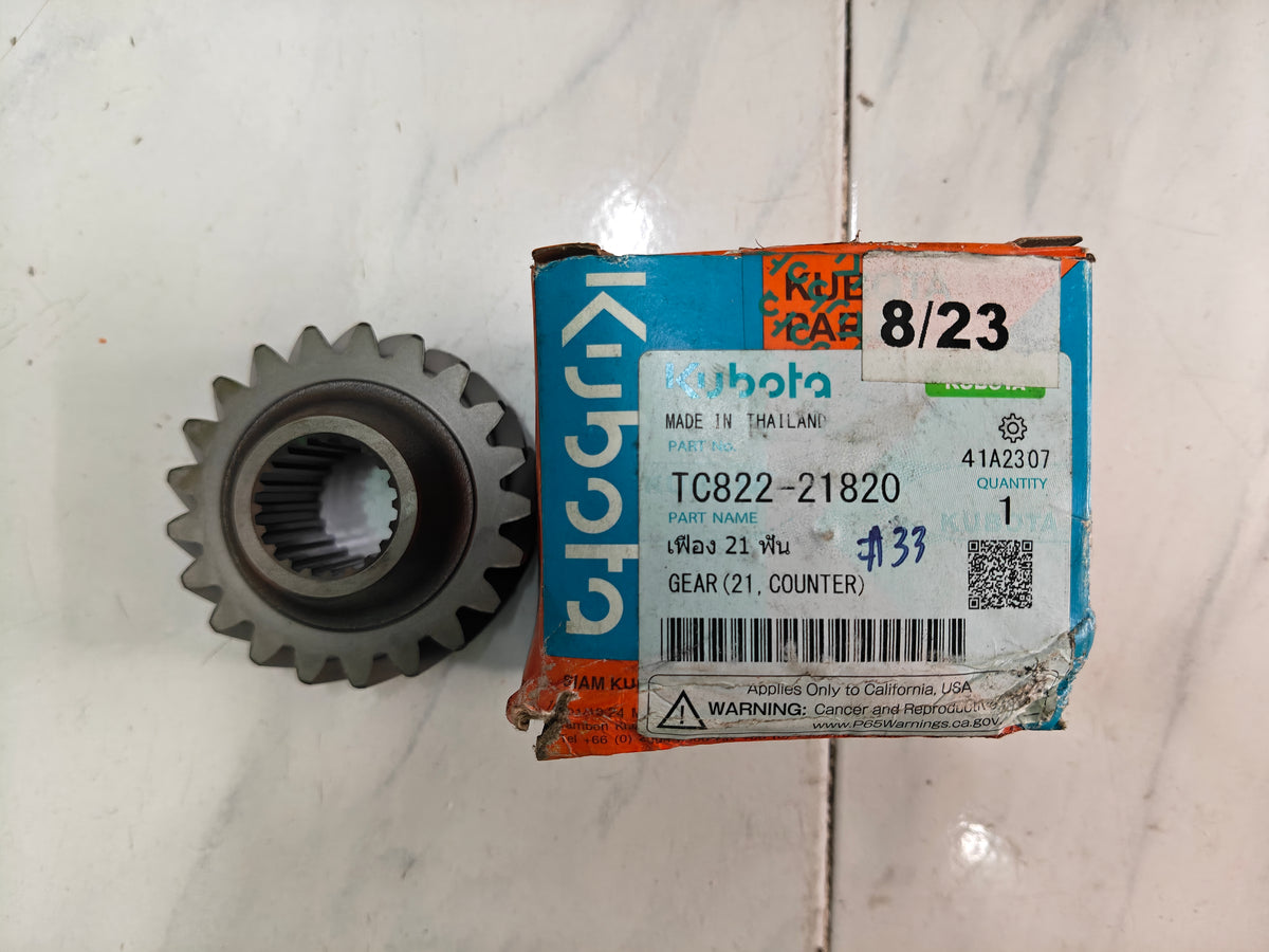 TC822-21820 GEAR 21T, COUNTER. (L-4018)