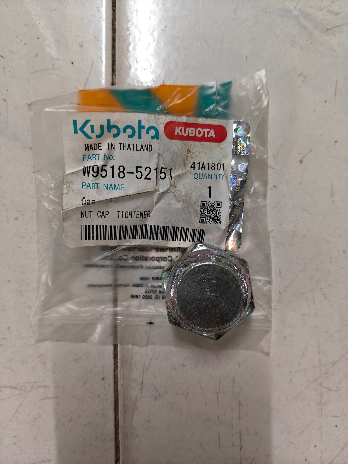 W9518-52151 NUT, CAP TIGHTENER (KRX-163)